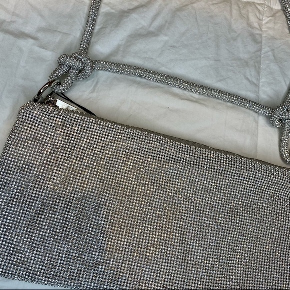 Rhinestone Clutch Purse | Sparkly Evening Bag Wedding Prom Bachelorette Handbag - Picture 4 of 5